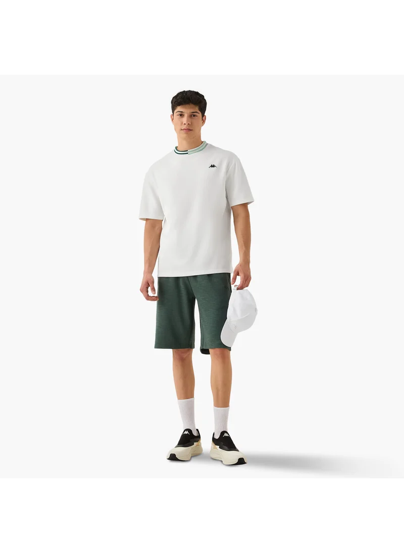Kappa Kappa Logo Print T-shirt with Contrast Trim