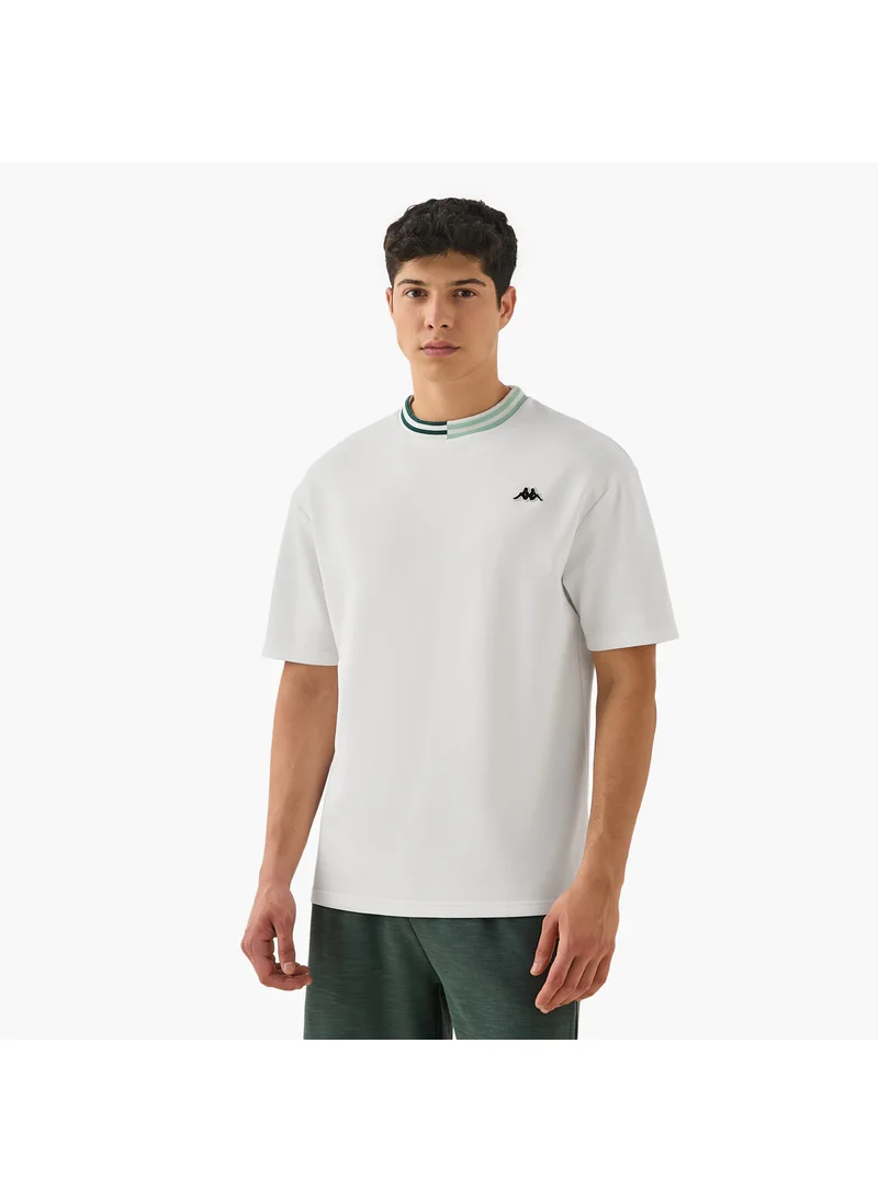 Kappa Kappa Logo Print T-shirt with Contrast Trim