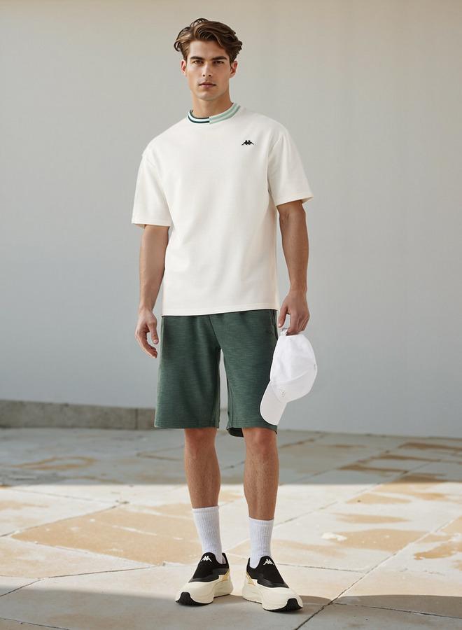 Kappa Logo Print T-shirt with Contrast Trim - Image 2