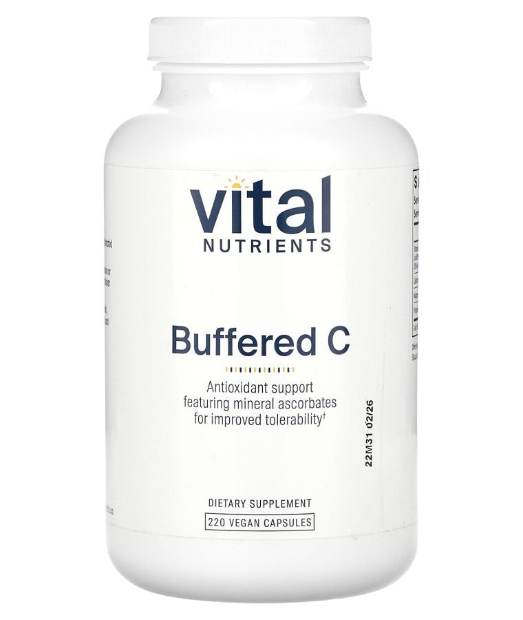 Vital Nutrients Buffered C 220 Vegan Capsules