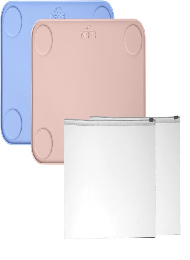 MRPR Silicone Suction Placemats for Toddlers – BPA-Free, Non-Slip, Dishwasher-Safe – Raised Edges, Travel Bags, Heat-Resistant – Mess-Free Mealtime for Home & On-The-Go - Image 1