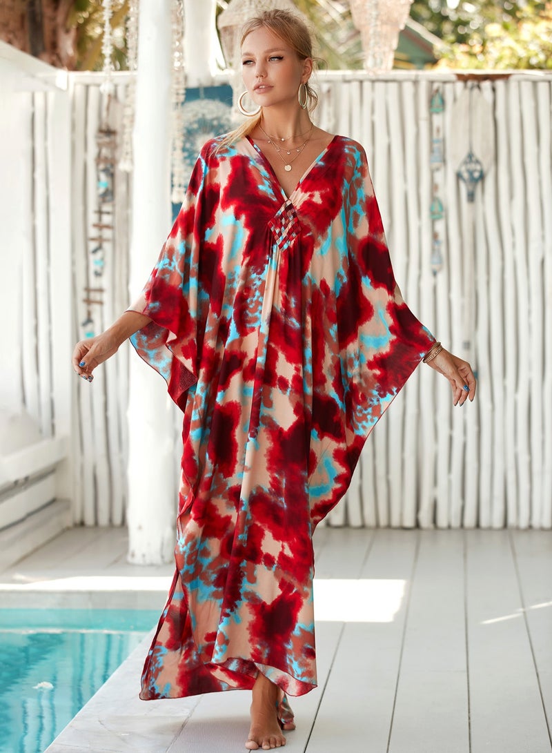 إسكدنيا قميص غطاء الشاطئ الكبير والتنورة الطويلة - Image 1