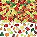 JULBEAR Fall Leaf Foam Sticker 300Pcs Autumn Glitter Maple Leaves Thanksgiving Party Favors DIY Crafts Decorations - Image 3