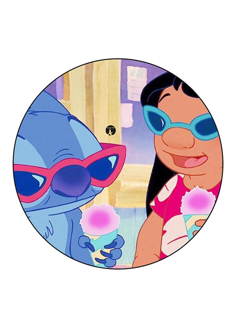 RKN Disney Printed Mouse Pad  Round  Multicolour