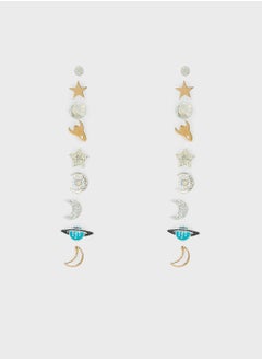 Claires Kids 9 Pack Space Stud Earring  - Image 1