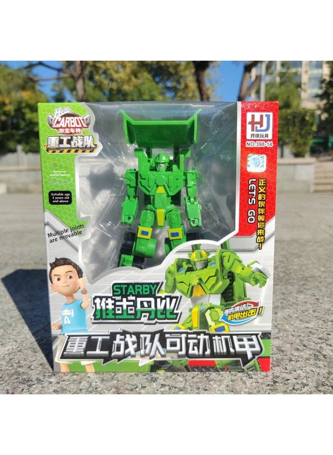 Children's Toy Coffee Treasure Car God Robot Six Mixed Movable MEChA Boy Gift Education Training Class Wholesale-Color:Kabao Car God 398-42 - Image 3