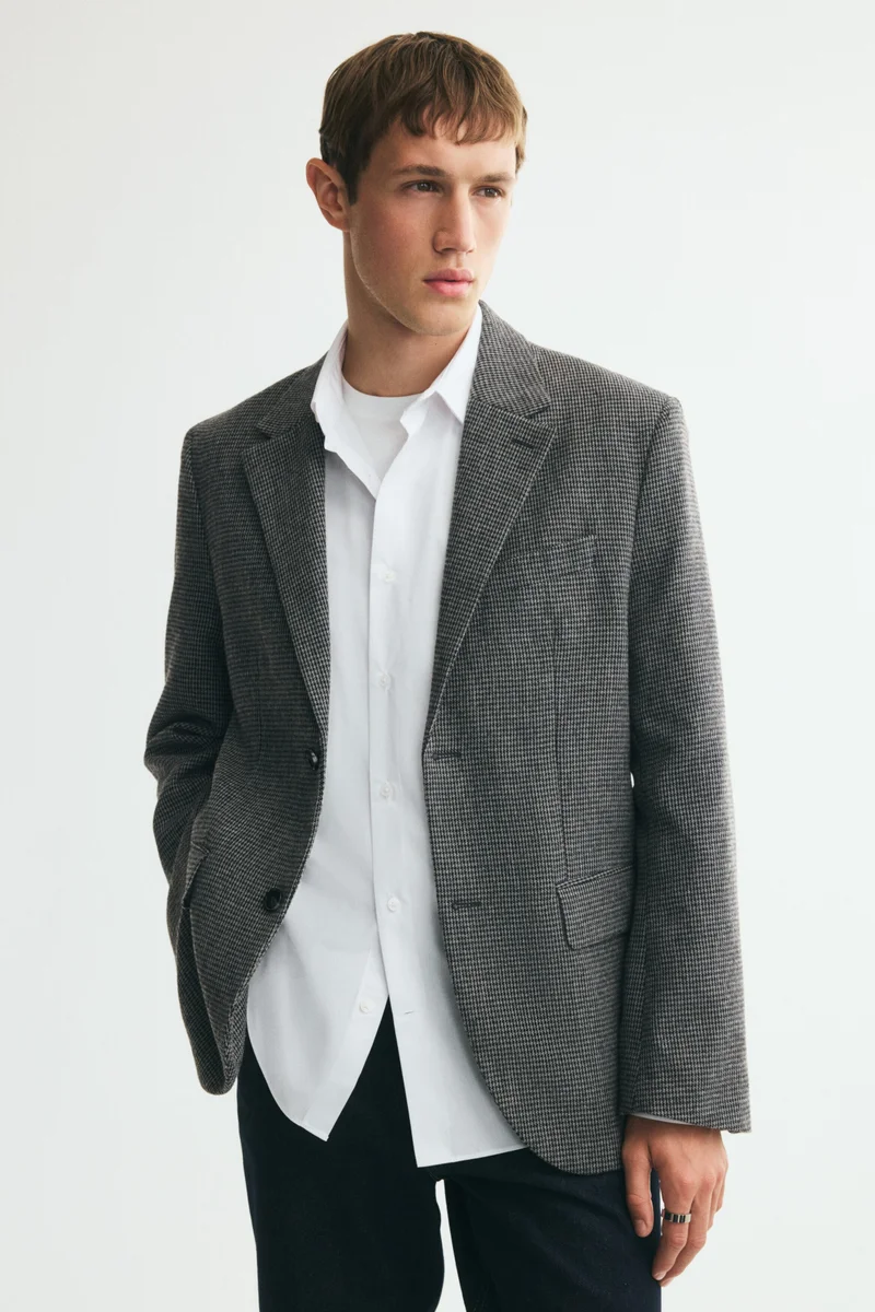 H&M  Relaxed Fit Wool-blend jacket for Men | Best Price UAE
