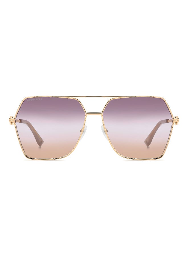 DSQUARED2 D2 0206/S Sunglasses Gold Butterfly - Image 3