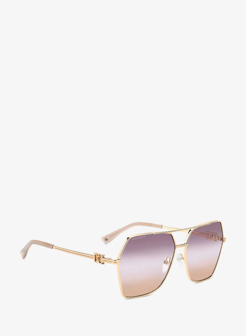 ديسكويرد2 DSQUARED2 D2 0206/S Sunglasses Gold Butterfly