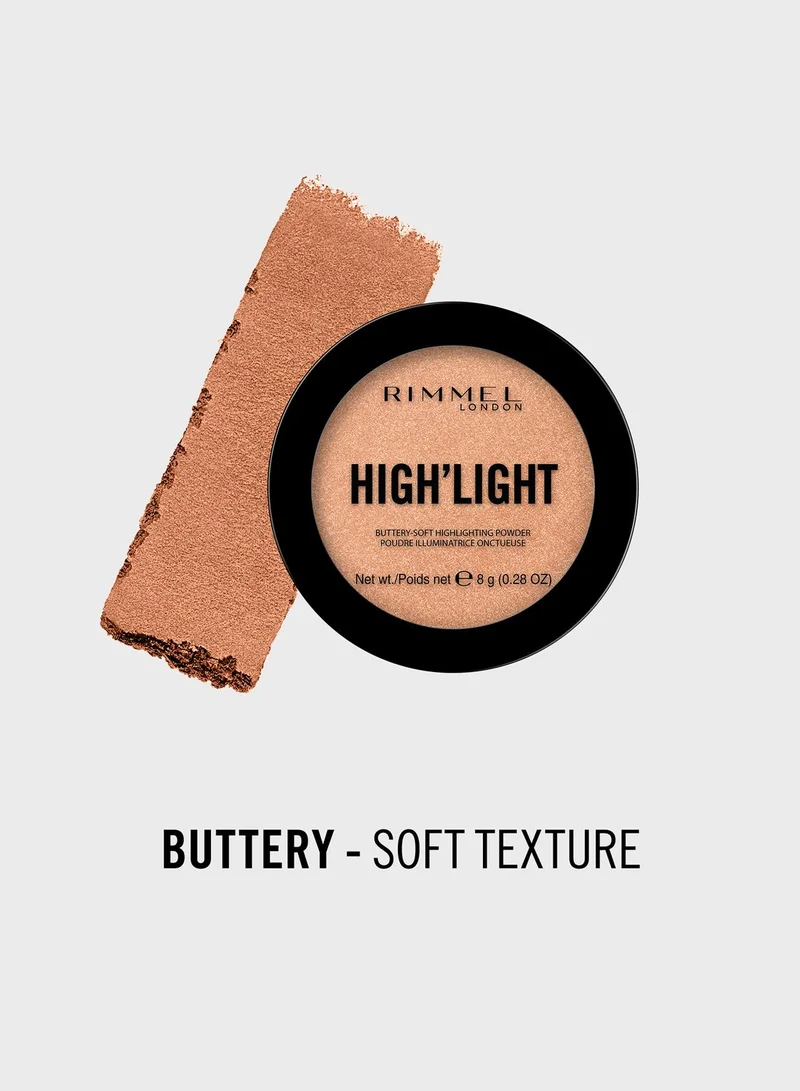RIMMEL LONDON Rimmel High'Light Highlighter – 003 – Afterglow, 8g
