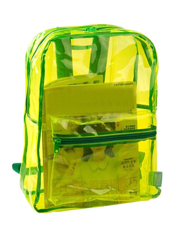 Transparent Travel Backpack Light Green