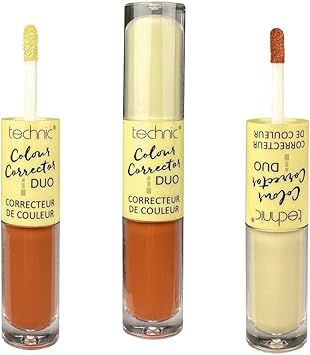 Technic Colour Corrector Concealer Duo Correct Cover Conceal Blemish Correcting YellowOrange