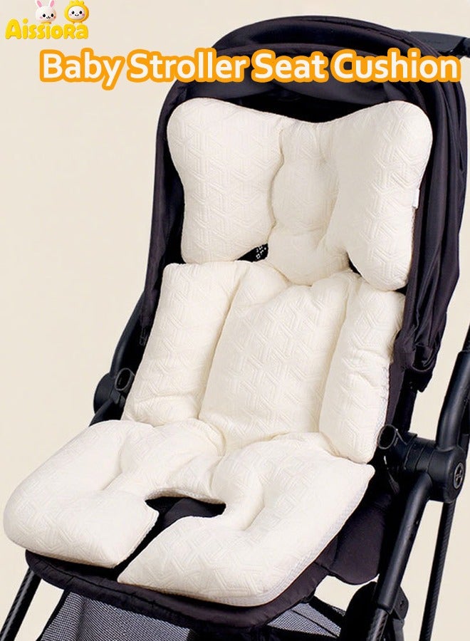 Aissiora Stroller seat cushion Infant high chair seat cushion Stroller spine pads Available on both sides High resilience Universally applicable in all seasons - Image 1
