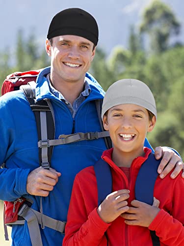 Boao 6 Pieces Cooling Skull Caps Helmet Hard Hat Liner Sweat Wicking Running Beanie Cycling for Men Women(Large,Black, Grey) - Image 5