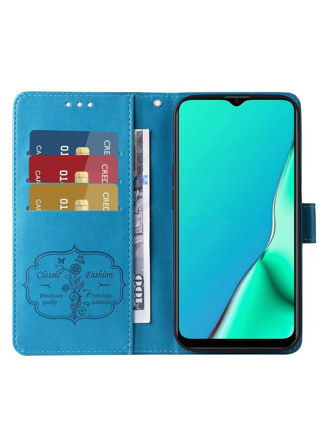 S-TOP Case For OPPO A9 2020 / A11x / A5 2020 / A11 Embossed Butterfly Flowers Leather Phone Case - Image 4