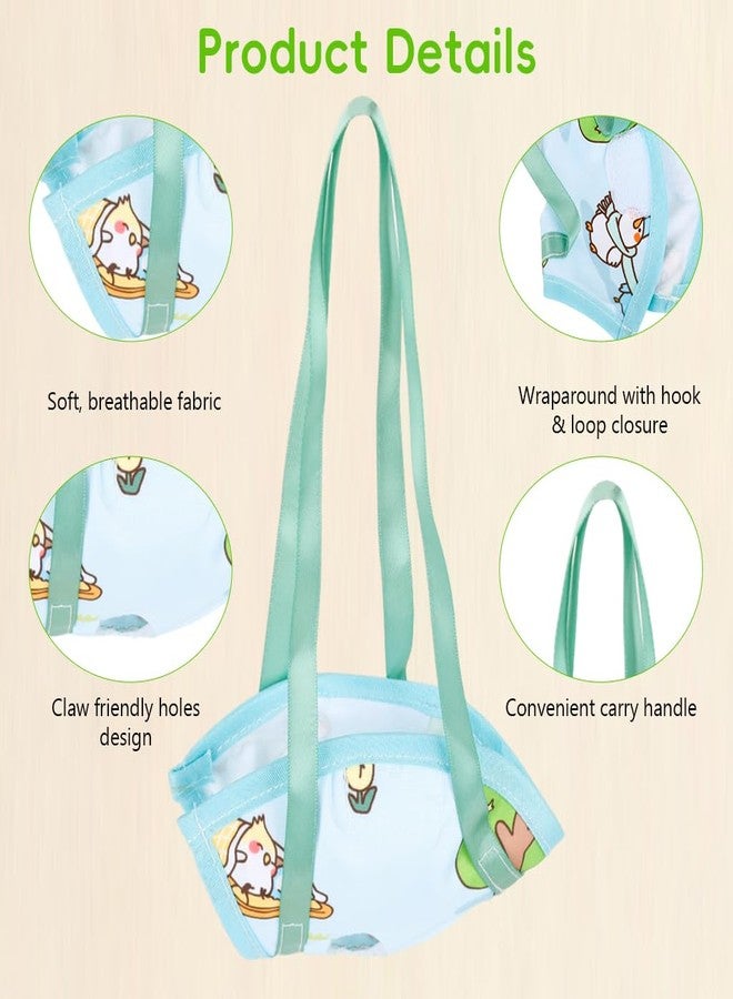 Qpets® Bird Carrier Harness for Parakeets, Lovebirds & Small Birds, Escape-Proof Bird Travel Harness with Hook and Loop Closure, Soft Breathable Bird Carrier Bag, Outdoor Vet Visit Bird Sling - Image 5