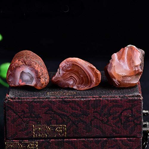 Wixine 1Pcs 100g Natural Rough Carnelian Raw Stone Crystal Red Agate Mozambique - Image 3
