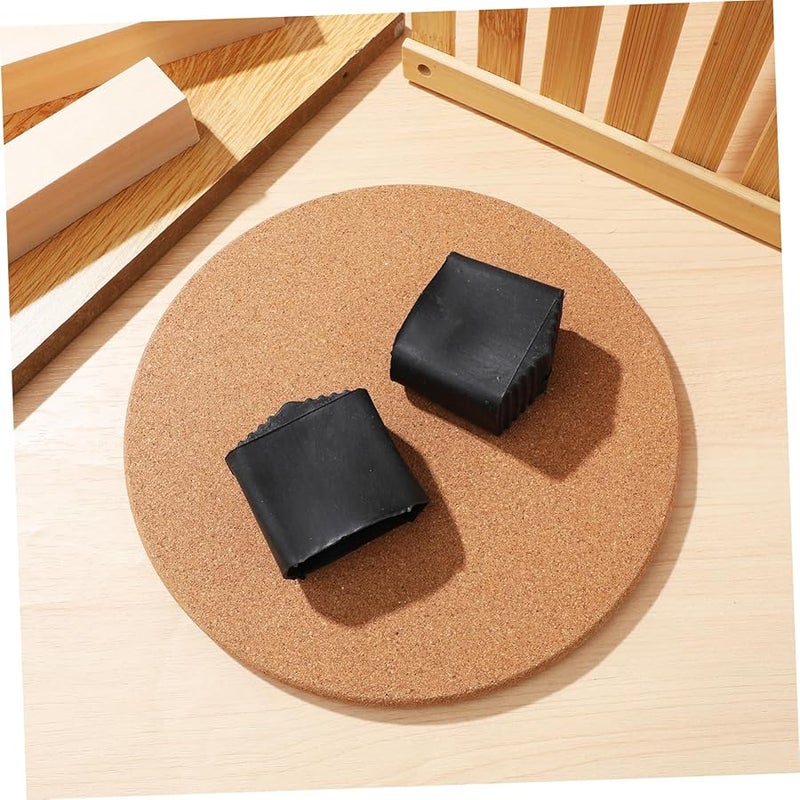 2Pcs Black Rubber Non Slip Ladder Feet Covers For Folding Ladders Home Use - Image 5