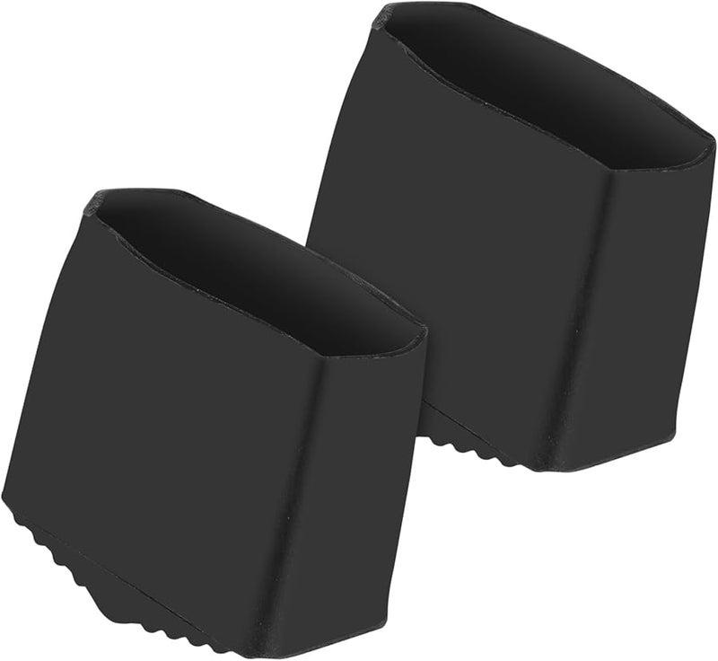 2Pcs Black Rubber Non Slip Ladder Feet Covers For Folding Ladders Home Use - Image 2