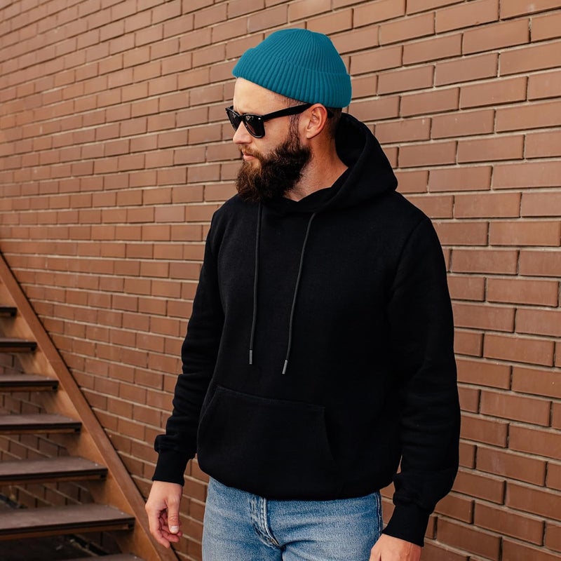 Roybens Swag Wool Knit Cuff Short Fisherman Beanie for Men Women, Winter Warm Hats - Image 3