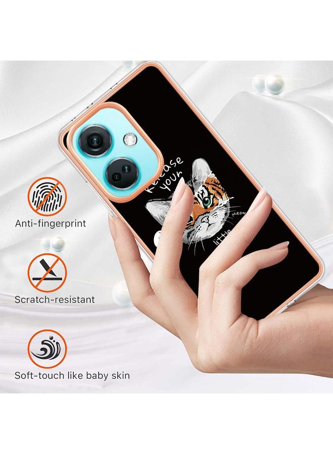 S-TOP Case For OnePlus Nord CE3 Electroplating Marble Dual-side IMD Phone Case - Image 4