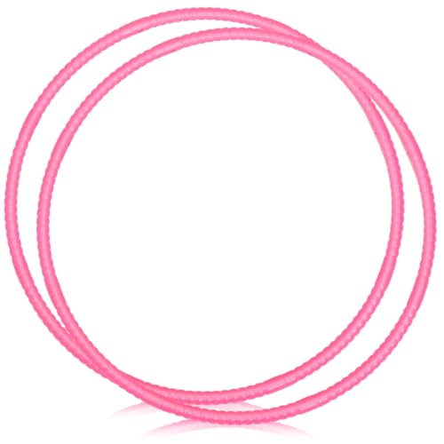 WinnerWhy 2 Pcs Toy Hoop Exercise Hoop Detachable Adjustable Plastic Toy Ring Playground Equipment for School Colored Circles Exercise Ring for Teens Dog Agility EquipmentPink23 Inch - Image 1