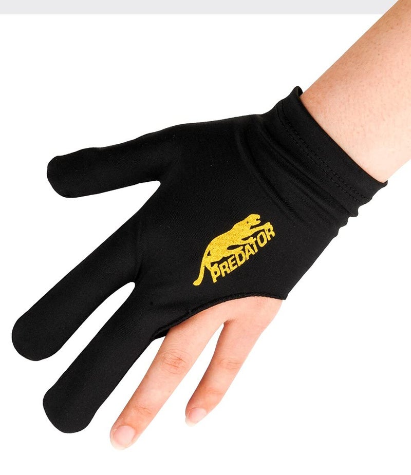 JBB Pool and Snooker Billiard Predator Glove - 1 Piece (Black) - Image 1