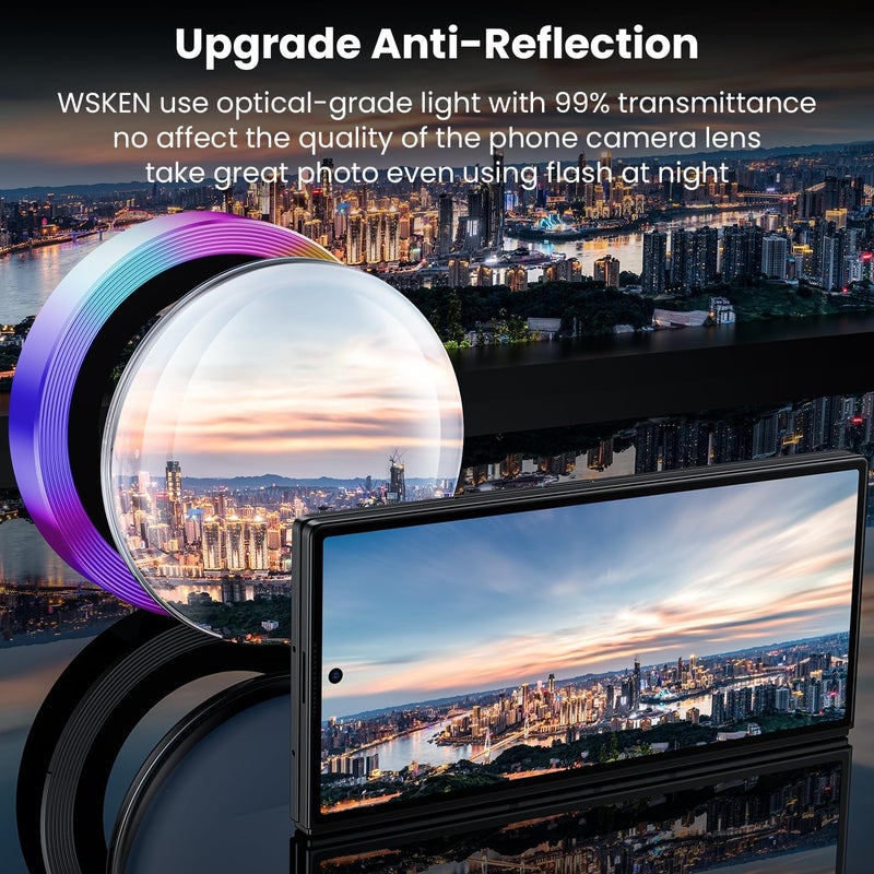 wsken for Z Fold 7 Camera Lens Protector Case Cover - Ultra HD Anti-Reflective Tempered Metal Glass Anti Scratch Rear Camera Screen Protector Film for Samsung Galaxy Z Fold 7 5G Accessories,Colorful - Image 2