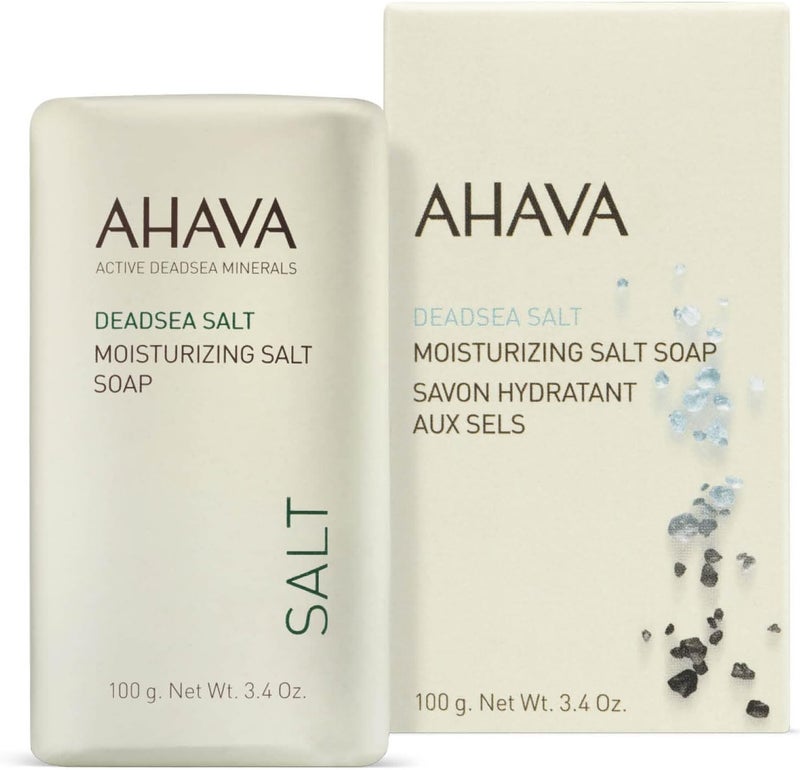 AHAVA Dead Sea Moisturizing Salt Soap - 100g Bar for Gentle Cleansing - Image 4