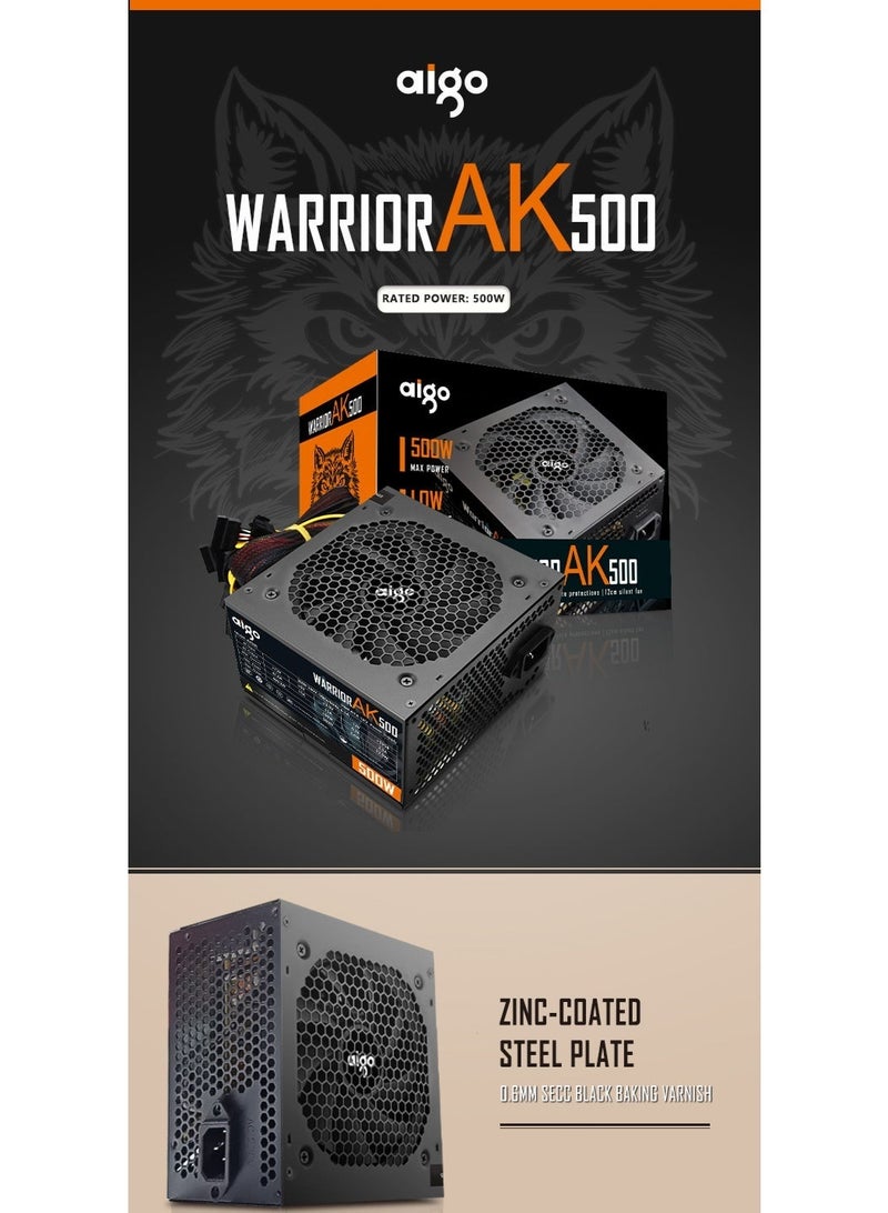 آيجو مزود طاقة Aigo Warrior AK500 بقدرة 500 واط بمعيار ATX - Image 5