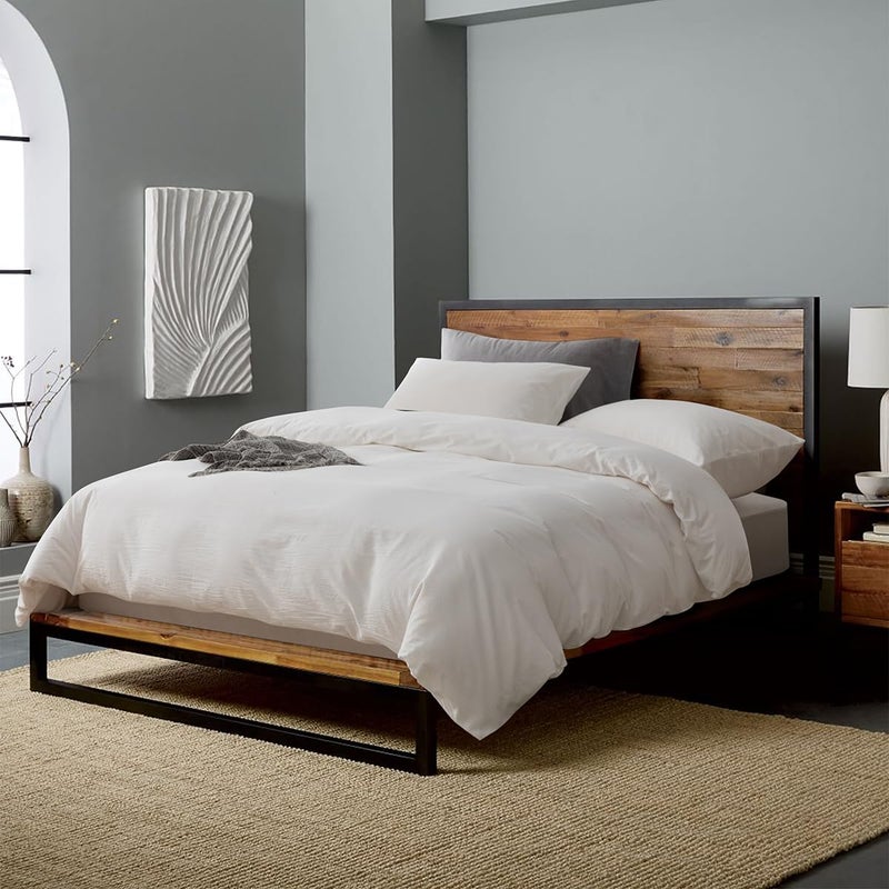 ECOCOTT ECOCOTT White Duvet Cover Full Size  100% Washed Cotton 1 Duvet Cover with Zipper and 2 Pillowcases  Ultra Soft and Easy Care Breathable Bedding Set (White  Full)  - Image 2