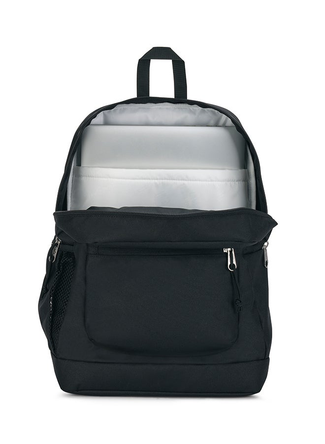 JANSPORT Cross Town Plus Medium Laptop Backpack - Black - Image 2