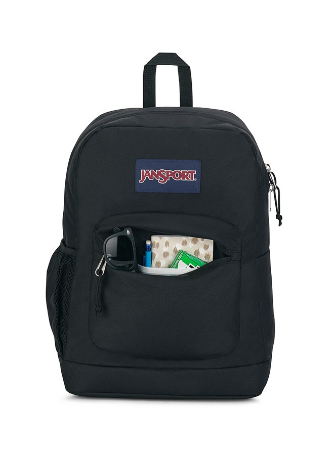 JANSPORT Cross Town Plus Medium Laptop Backpack - Black - Image 3