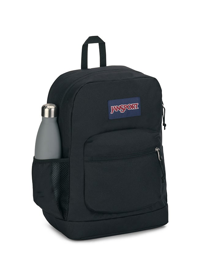 JANSPORT Cross Town Plus Medium Laptop Backpack - Black - Image 1