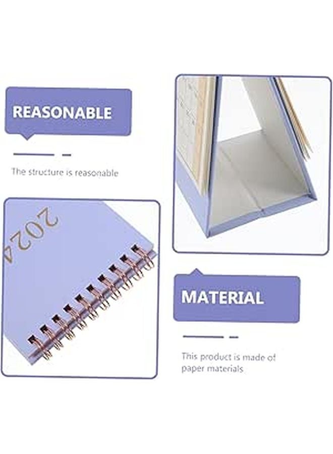 Small Desktop Flip Calendar Planner With Months And Weekdays For Organized Office Home Table - Image 1