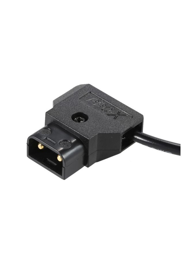 D-Tap 2 Pin Male Connector To Two Female USB Power Cord Cable Black - Image 4