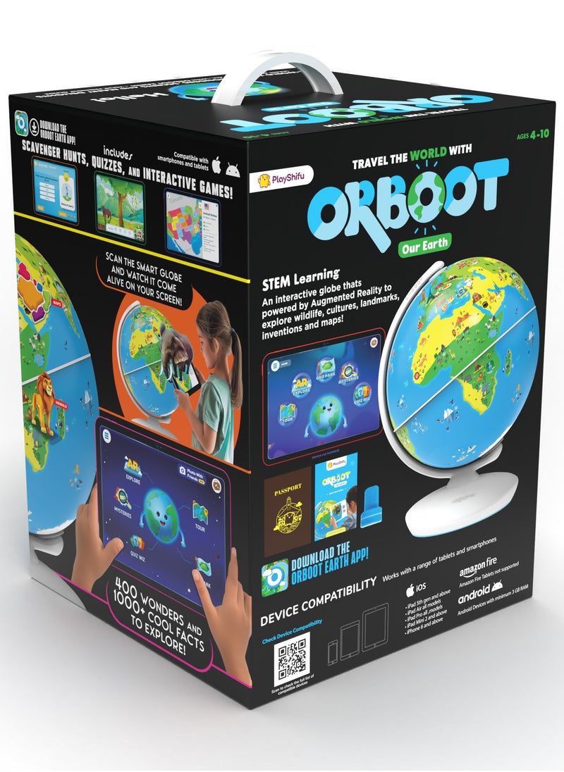 PlayShifu PlayShifu Orboot Earth - Smart Educational Globe for Kids, Interactive AR Toy, Ideal for Preschool Learning, Birthday Gift for Boys and Girls, STEM Toy for Kids Ages 4-10, 2025 Model  - Image 1