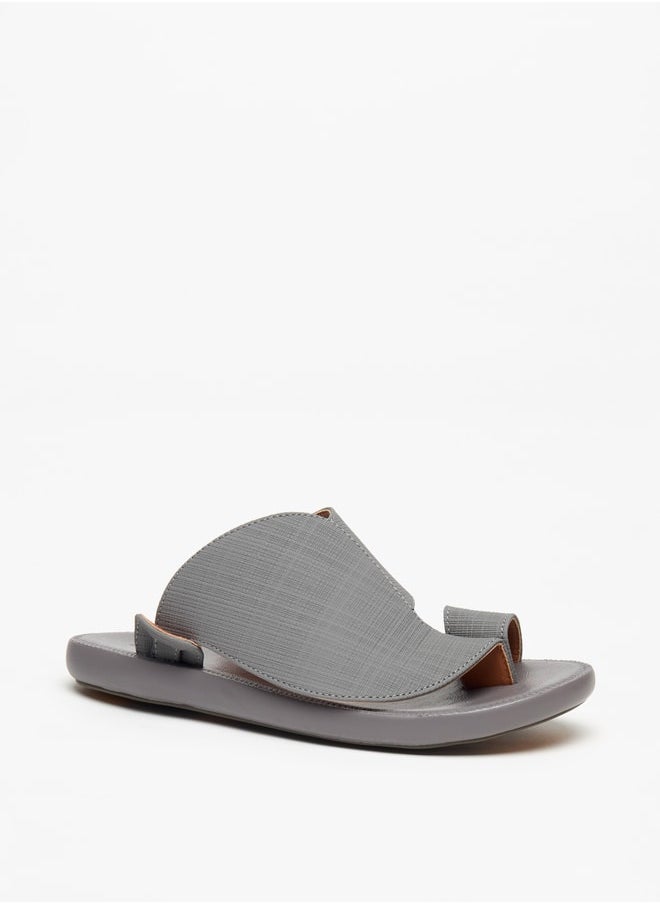 LBL by Shoexpress Men Textured SlipOn Arabic Sandals  Ramadan Collection  - Image 3