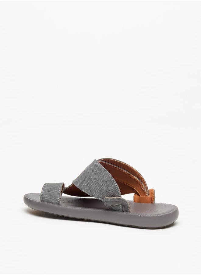LBL by Shoexpress Men Textured SlipOn Arabic Sandals  Ramadan Collection  - Image 2