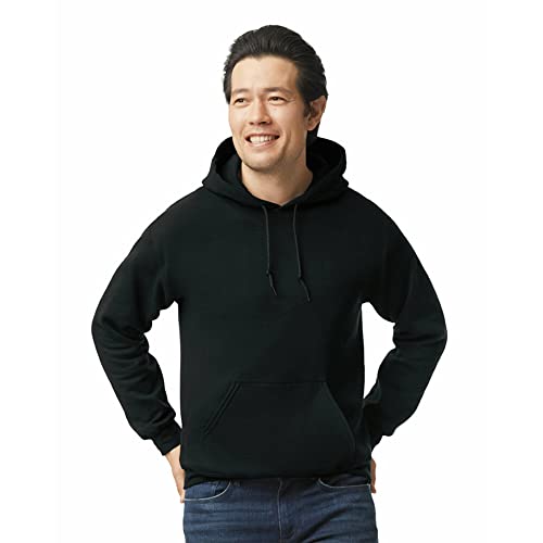 Gildan Adult Fleece Hoodie Sweatshirt, Style G18500, Multipack, Black (1-Pack), Large - Image 1