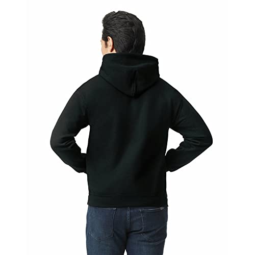 Gildan Adult Fleece Hoodie Sweatshirt, Style G18500, Multipack, Black (1-Pack), Large - Image 3