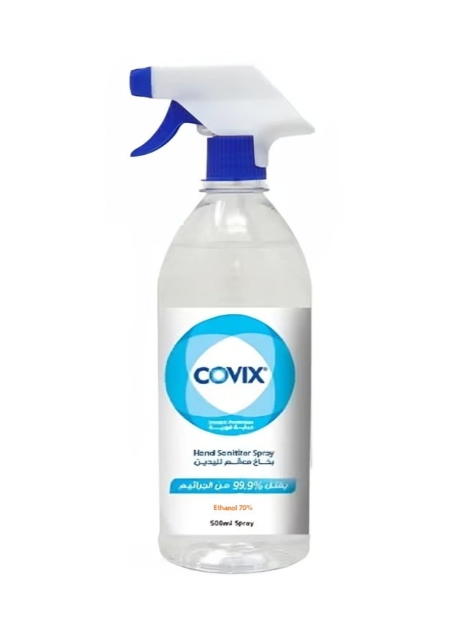 covix Hand Sanitizer Spray, Ethanol 70%, Alcohol spray - 500ml - Image 1