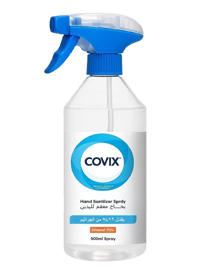 covix Hand Sanitizer Spray, Ethanol 70%, Alcohol spray - 500ml - Image 2
