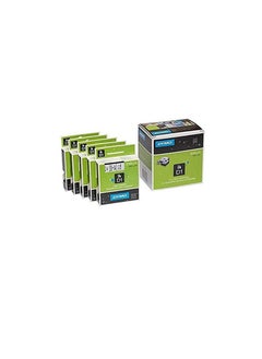 Dymo 5x Dymo D1 Label Tape 40913 9mm x 7m Black on White  - Image 3