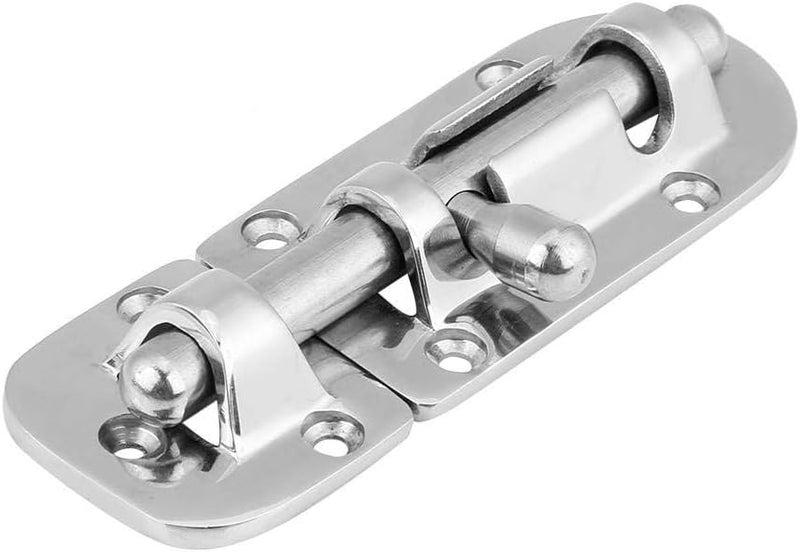 Luckam Sliding Bolt Gate Latch Hardware, Stainless Steel Barrel Bolt Latch with Padlock Hole, Boat Door Lock Latch, Sliding Deadbolt Door Window Lock Latch Slide Barrel Bolt Clasp - Image 1