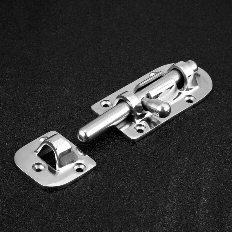 Luckam Sliding Bolt Gate Latch Hardware, Stainless Steel Barrel Bolt Latch with Padlock Hole, Boat Door Lock Latch, Sliding Deadbolt Door Window Lock Latch Slide Barrel Bolt Clasp - Image 5