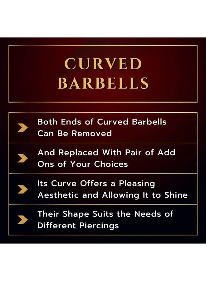 Generic 4Pcs Anodized Black 16g 5/16 8mm Curved Barbell Earrings Piercing Jewelry Cartilage Helix Eyebrow Rook 3mm Ball Cone M13678 - Image 4