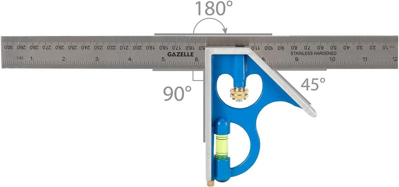 Gazelle Gazelle 12 In. Aluminum Combination Square - Image 1