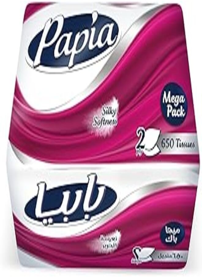 Papia - Papia Facial Tissue - PE Single Pack - 2 Ply - 650 - Image 1