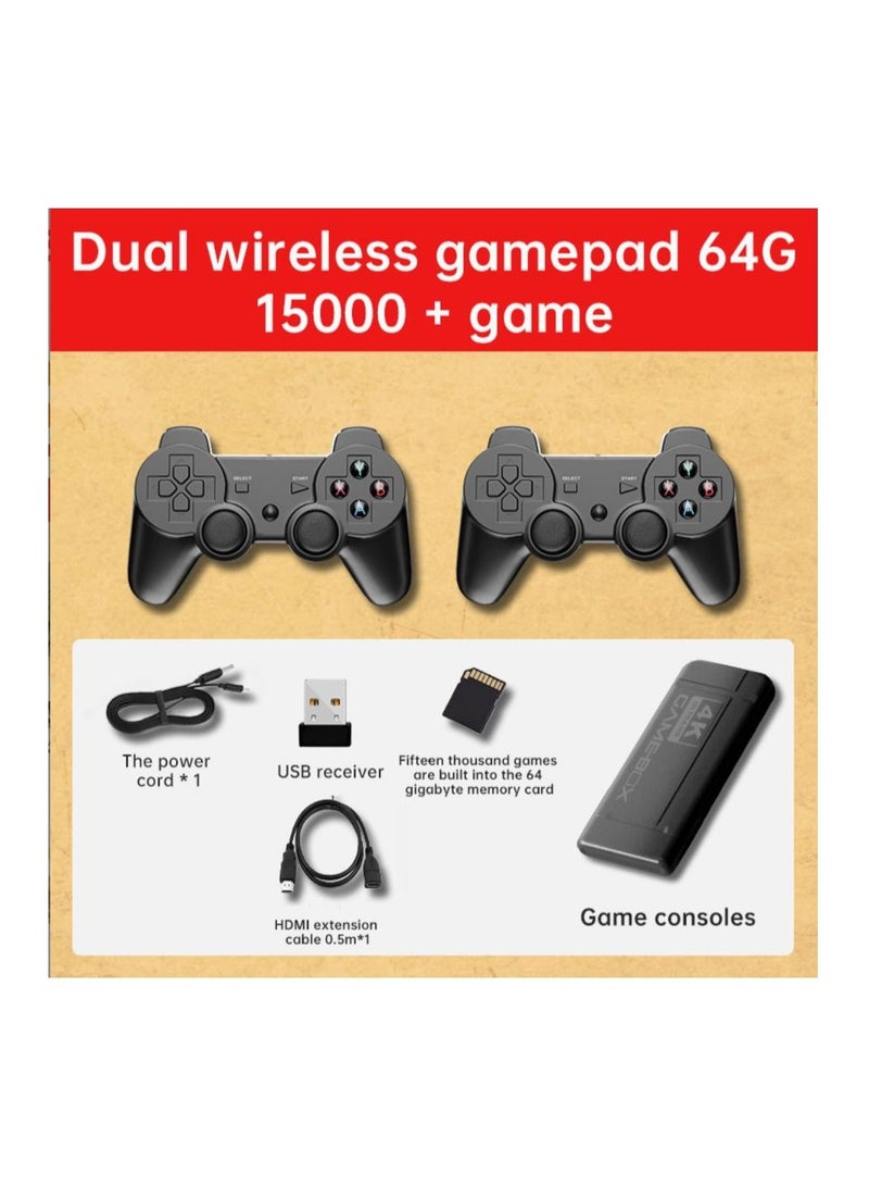HD TV Video Game Box Retro Console Box With 15,000 Games Wireless Controller Gamepad - Image 1